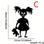 2026 Evil Pattern Halloween Wall Sticker Removable Decal Waterproof Decor For Door Window Indoor Home Party Supplies