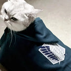 Dog Cat Cloak Christmas Anime Halloween Attack Titaner Pet Cape Shingeki No Kyojin SurveyCosplay Costume Photograph Prop Gifts