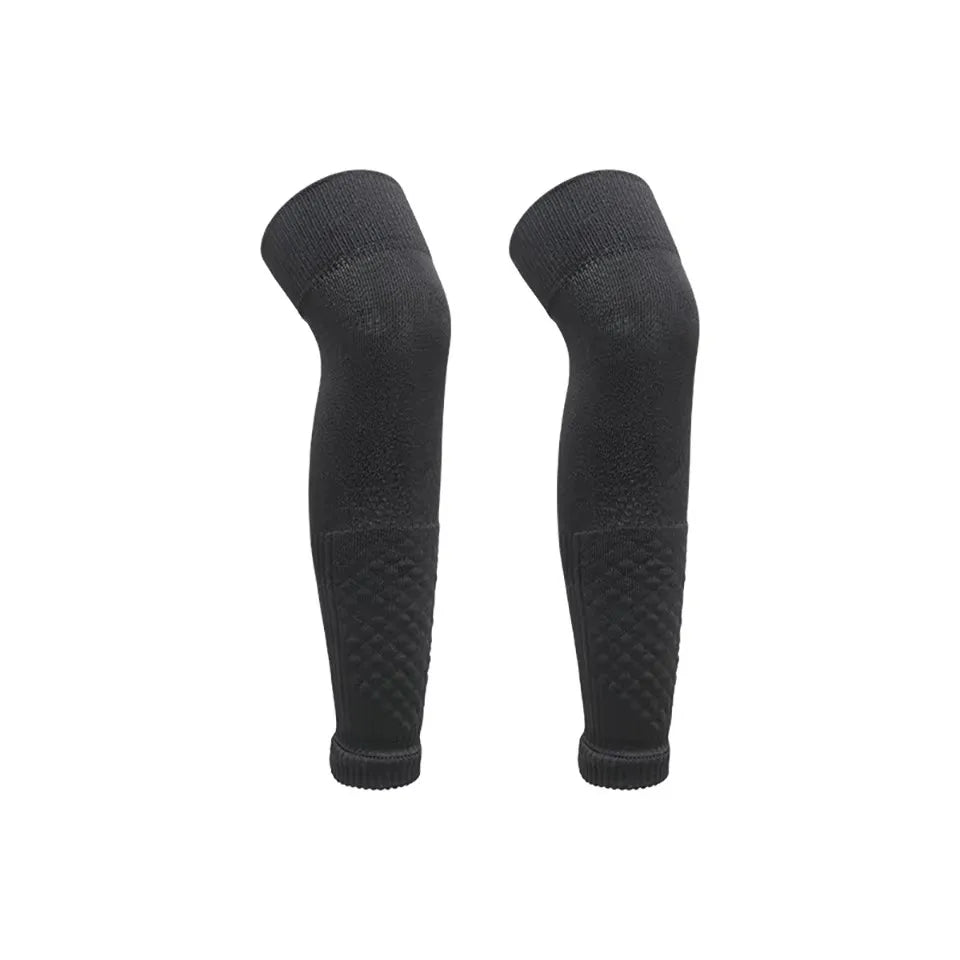 1Pair Knee Over Football Leg Guards Socks Breathable Comfort Calf Long Sock Adult Children Soccer Sports Shin Guards Leg Covers