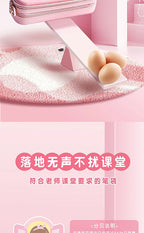 3D Astronaut Pencil Case Boys Stationery New Popular Student Double-layer Large Capacity Waterproof Pink Rabbit