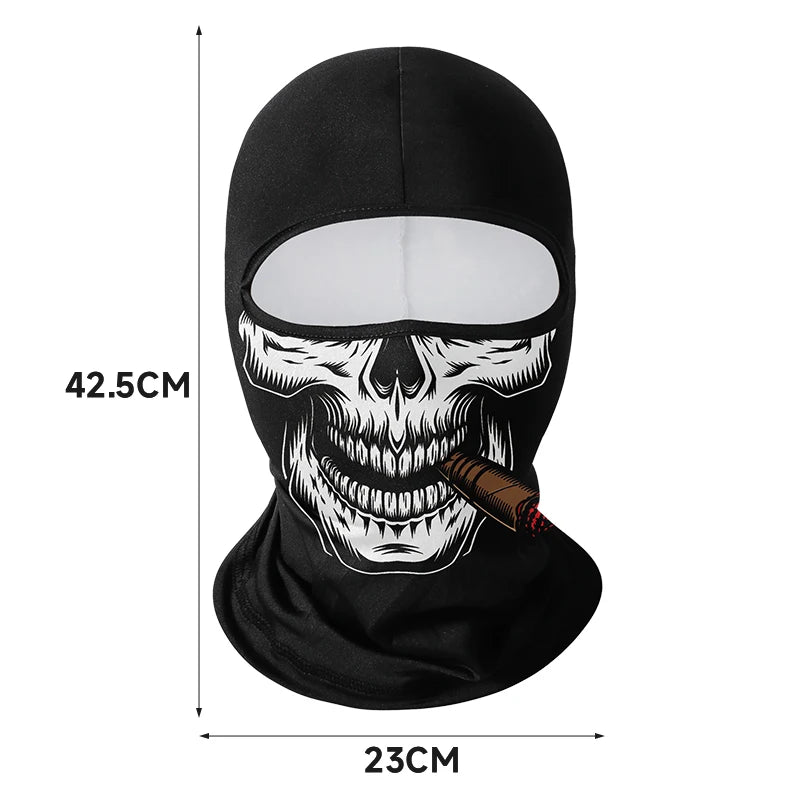 Cycling Mask Skull Quick-drying Sunscreen Balaclava Men's Motorcycle Elastic Helmet Lined Ghost Full Face Windproof Headgear