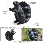 Oenux Realistic Wildlife Animal Model Beaver Badger Wolverine Anteater Pangolin Figurine  Simulation Cognitive Educational Displ