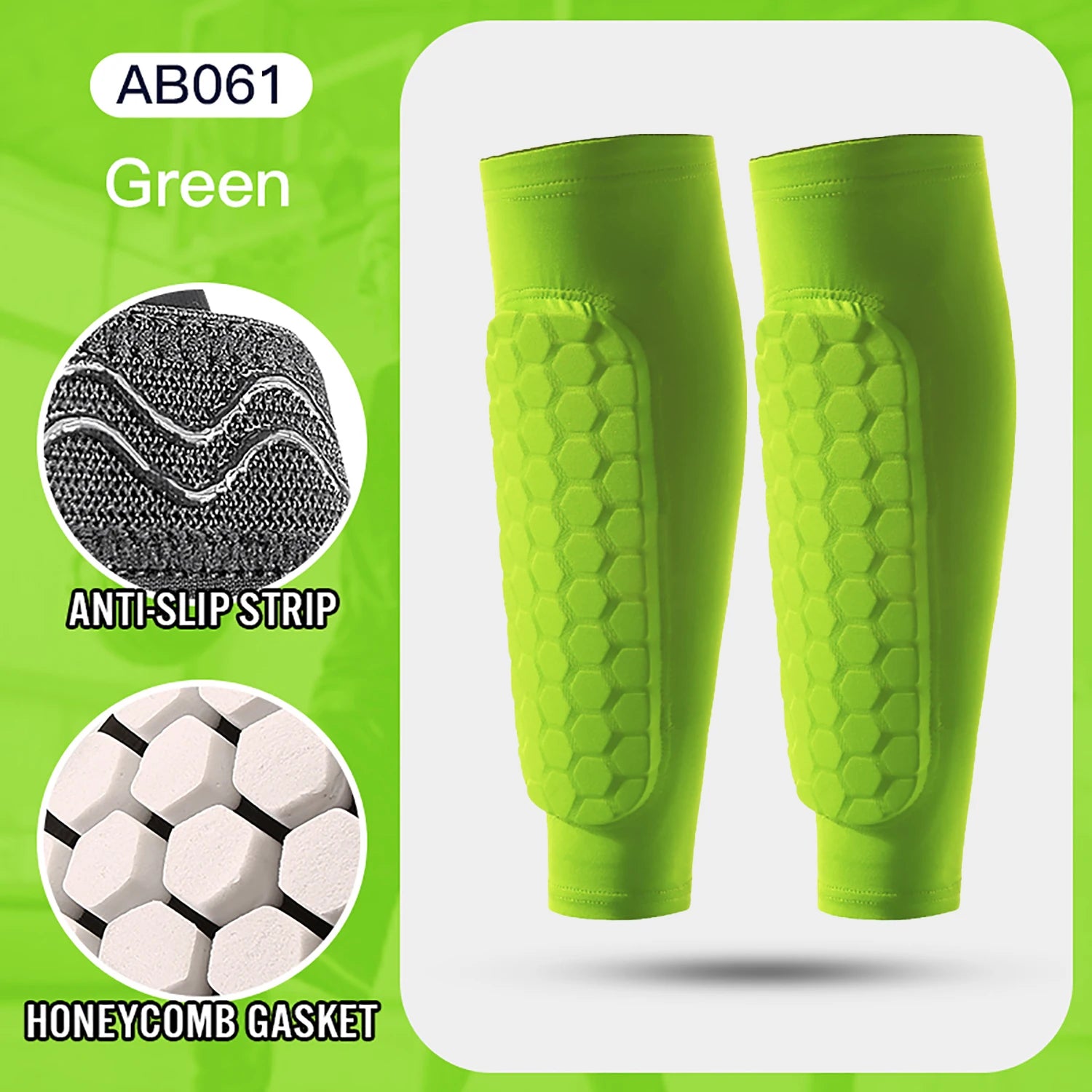 Football Shin Guard Socks Sleeves with Foam,Calf Compression Sleeve Honeycomb Pads,Sports Legging & Soccer Equipment