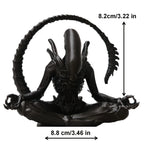 An alien ornament in meditation, creatively designed to create a personalized atmosphere space, suitable for collection.