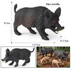 Oenux Wild Boar Tapirus Indicus Porcupine Animals Simulation Model Action Figures Figurine Educational Collection Kids Toy Gift