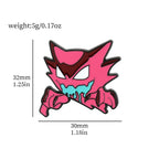 Gengar Cartoon Brooches Anime Enamel Lapel Pins for Backpack Accessories Fans Collection Brooches Jewelry Gift
