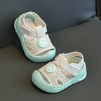 Baby First Walker Sandals Closed Toe Summer Shoes for Toddlers
