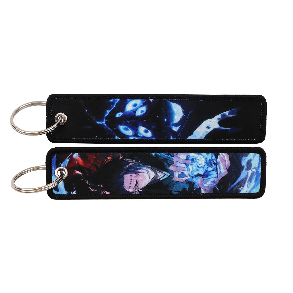 Anime Embroidery Keychain – Manga Key Fob & Car Keyring Accessory