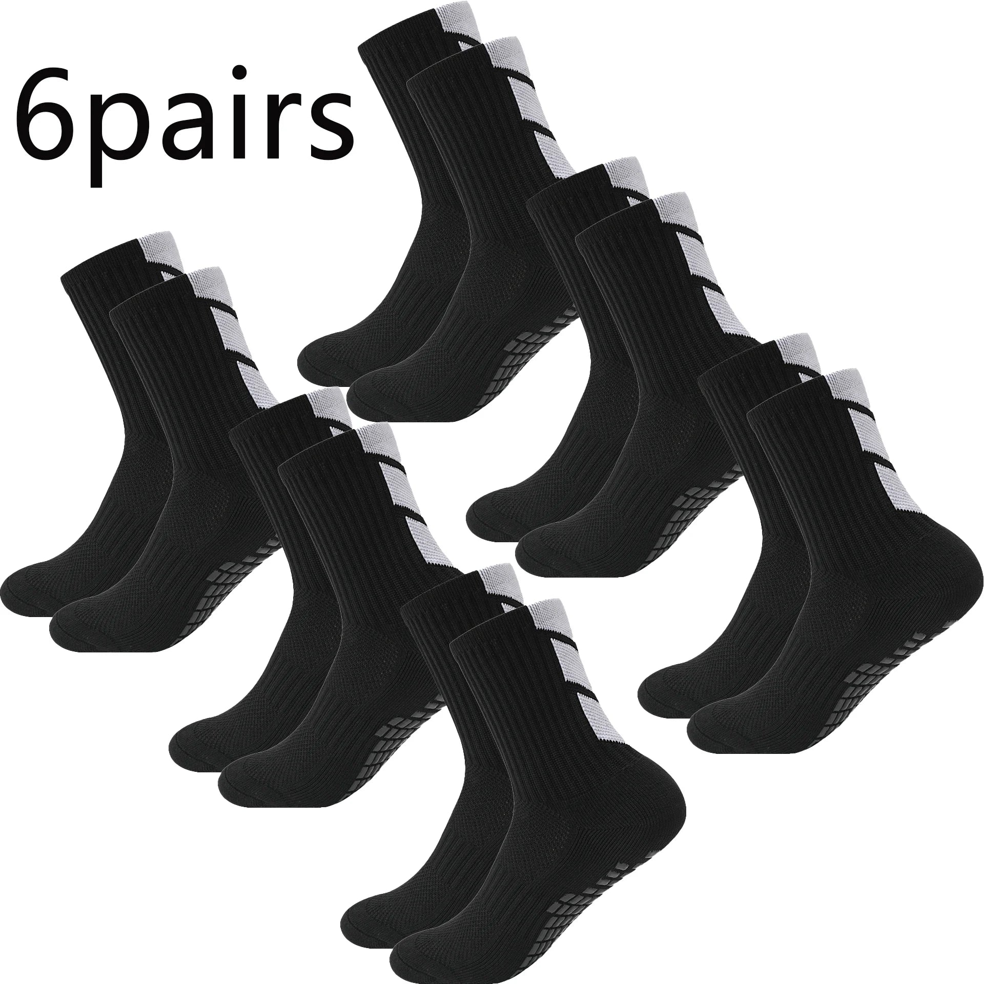 1/4/6/10pairs size38-45mid tubegluedfootball socksfor sports training andcompetition non slip and breathable socks  basketball