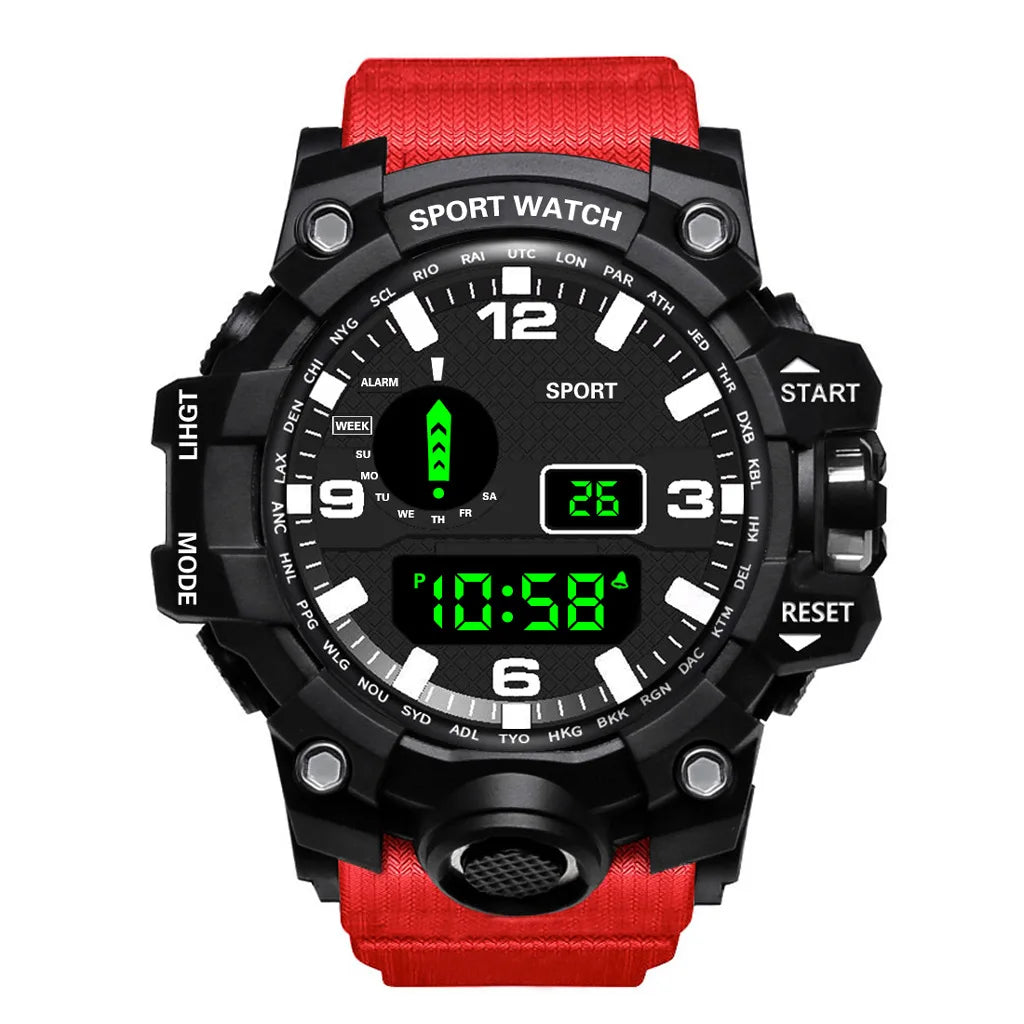 Men’s Digital Sports Watch – Waterproof Multifunction Military Watch