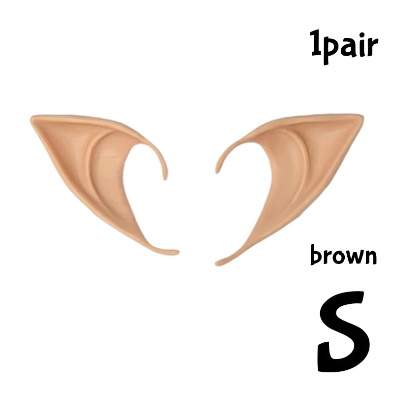 Cosplay Angel Elf Ears Silicone Fairy Vampire Ear DIY Themed Party Costume Accessories Halloween Christmas Decor Photo Props
