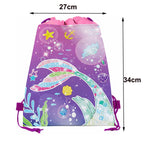1pc Non Woven Drawstring Bag Birthday Party Gift Bag for Boys Girls Shoulder Storage Bag Multiple Themed Parties to Choose from