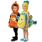 Nemo Clownfish Costume for Kids Cartoon Cosplay Halloween Christmas Party Outfit with Hat Toddler Party Performance Costumes