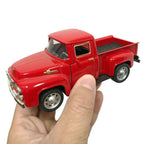 1:32 Red Vintage Metal Truck Pull Back Model Toy