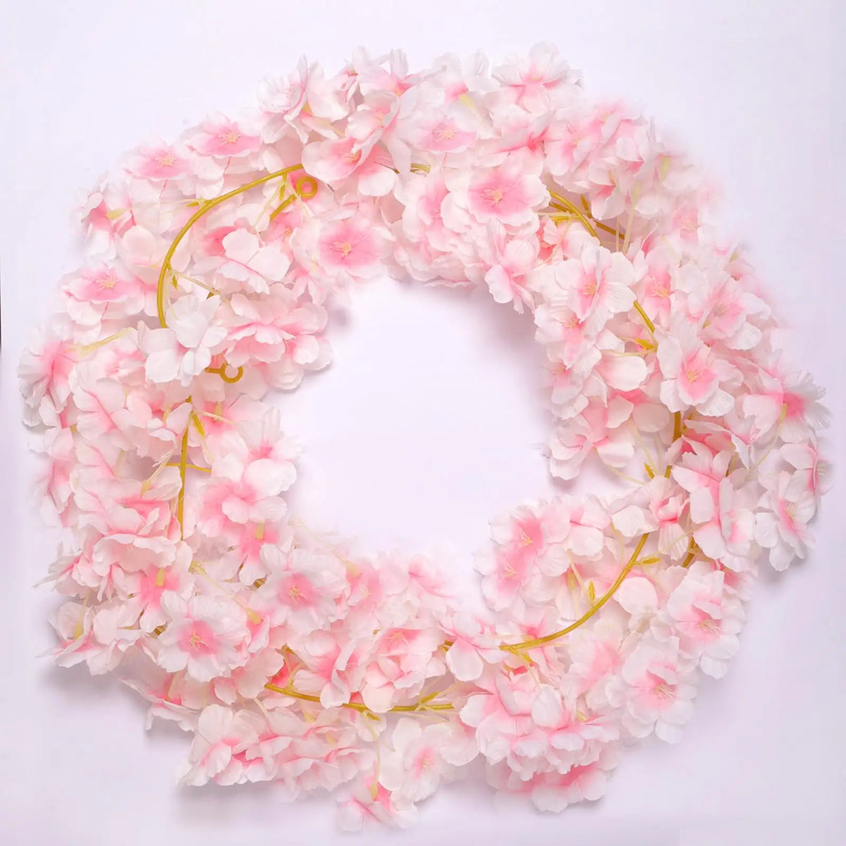 1pc 5.6ft Artificial Sakura Flowers Vine Wedding Garden Rose Arch Home Party Decoration Spring Bridal Fake Silk Scrapbook Plants