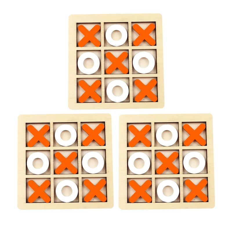 Montessori Wooden Mini Chess Puzzle Game – Brain Training Toy for Kids