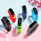 3D Cartoon Superhero LED Watch for Kids – Sports Digital Watch