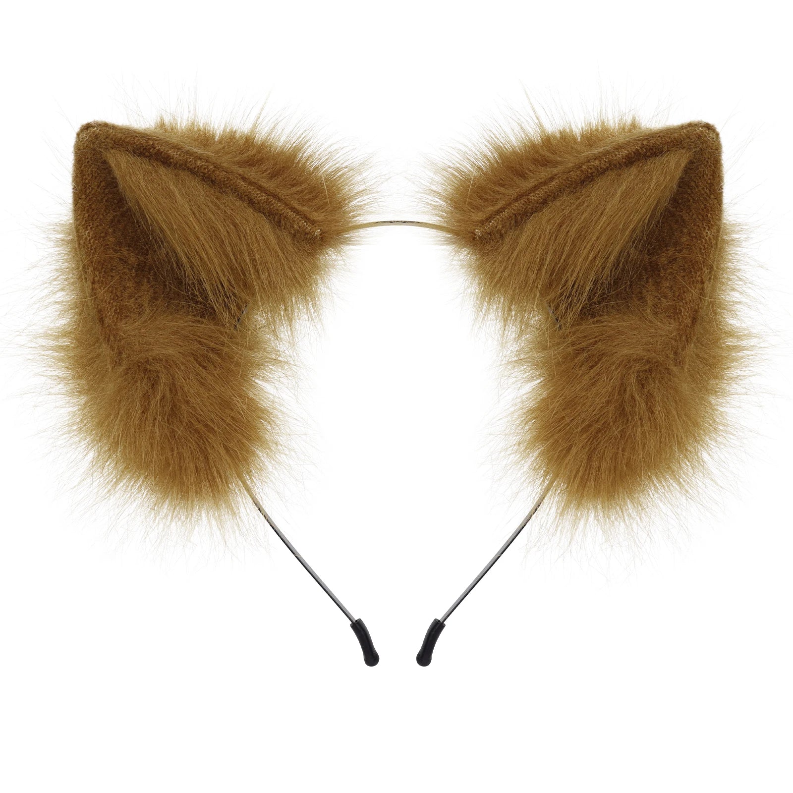 Handmade Faux Fur Animal Ears Headband Furry Cat Fox Ear Hairhoop Headwear Costume Accessory for Cosplay Masquerade