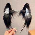1pcs Cat ear headband Cute plush hairband Holiday dress up Christmas animal Ear hoop Children's hair accessories