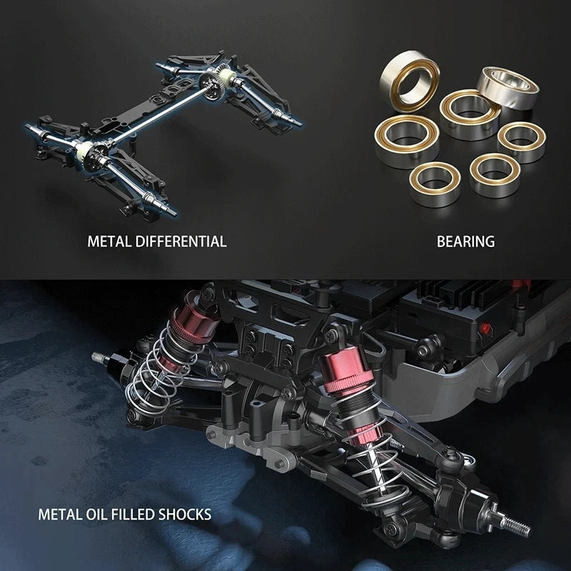 Hyper Go MJX 1/16 4WD RC Car – 70KM/H Brushless Off-Road Racing Toy