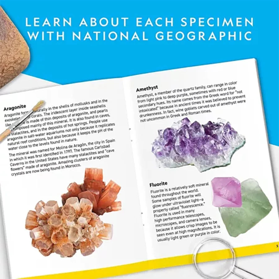 STEM Mega Gemstone Dig Kit for Kids Crystal Mining Set