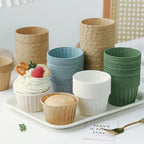 50pcs Golden Muffin Cupcake Paper Cup Oilproof Cupcake Liner Baking Cup Tray Case Caissettes Cupcake Wrapper Paper Wedding Party