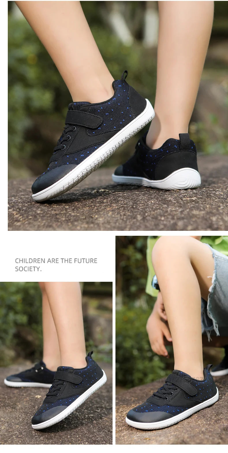Kids Wide Barefoot Shoes Minimalist Sneakers for Growing Feet