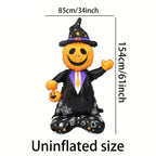 2026 Large Halloween Aluminum Film Balloons Bat Pumpkin Ghost Monster Inflatable Seated Standing Halloween Balloon Party Supplie