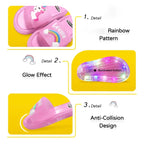 Kids Cartoon Unicorn Slippers Lighted Cute Toddler Shoes