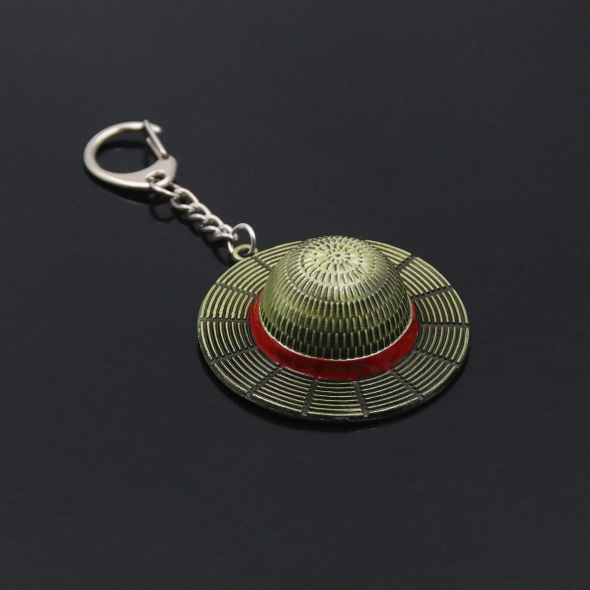 Classic Anime Keychain Straw Hat Pendant Metal Key Chains For Fans Cosplay Keyrings Accessories Jewelry