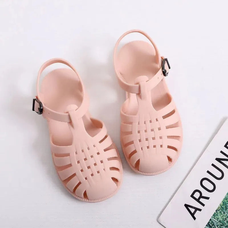 Kids Beach Shoes Soft Non Slip Summer Jelly Sandals