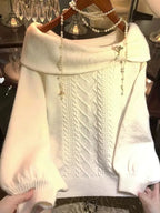 Preppy Style Sweet Knitted Sweater 2000s Aesthetic Gyaru Chic Korean Y2k Jumper Sweater Long Sleeve Coquette Knitwears