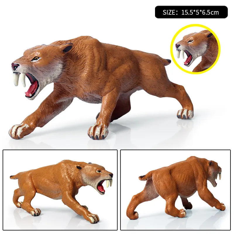 Oenux Prehistoric Wild Animals Doedicurus Armadillo Doedicurus Sabretooth Model Action Figures PVC Collection Toy Kid Gift