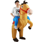 Riding Horse Inflatable Costume Halloween Show Costume Funny Animal Ride Walking Jazz Horse Inflatable Costume