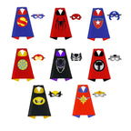 8 sets Superhero Capes for  Cool Halloween Christmas  Costume Cosplay Festival Party Supplies Favors Dress Up for boys girls