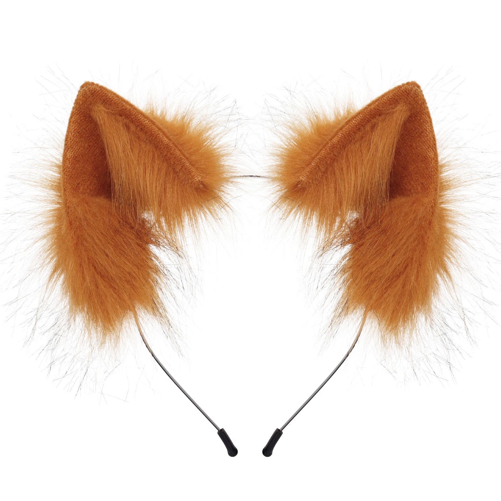 Handmade Faux Fur Animal Ears Headband Furry Cat Fox Ear Hairhoop Headwear Costume Accessory for Cosplay Masquerade
