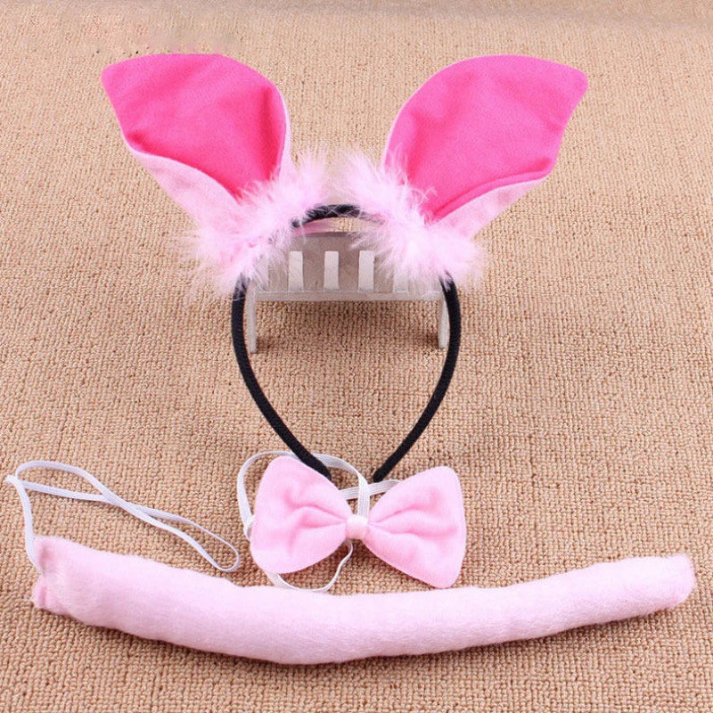 Anime Cute Animal Dress Cosplay Giraffe Frog Tiger Mouse Monkey Costumes Accessory Sweet Headwear Tail Bow Birthday Day Gifts