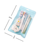 7-In-1 Stationery Set Children Back To School Gel Pen Highlighter Ballpoint Pen Eternal Pencil Tape Eraser Kids Prize Xmas Gift