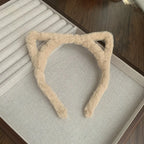 1 Plush Cat Ear Headband with Cute and Girlish Style, Perfect for Daily Use, Cute and Eye-catching