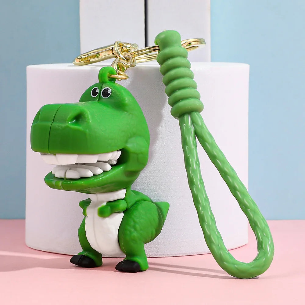 Disney Toy Story Figure Keyring Woody Buzz Alien Smarty Pants Car Keychain Cute Doll Pendant Birthday Christmas Gift for Kids