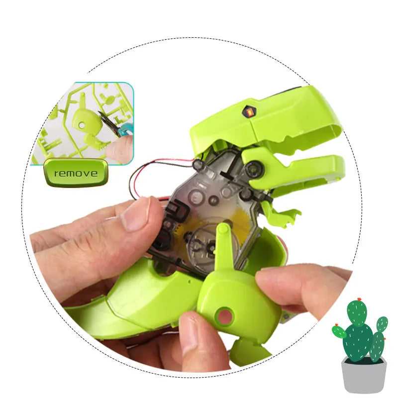 Solar Powered Dinosaur STEM Robot Kit for Kids