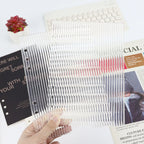 A5 A6 Frosting  Thick line Acrylic Loose Leaf Binder Cover DIY Account Book Journal Planner Office Stationery Supplies