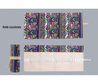 12/24/36/48/72 Hole Colorful Cloth Pencil Case Stationery Cosmetic Pencil Storage Bag Pencil roll School Supplies 050045