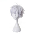 Gojo Satoru Cosplay Wig Anime Jujutsu Kaisen Cosplay Gojo Short Heat Resistant Synthetic Hair Anime Wigs Costume Party