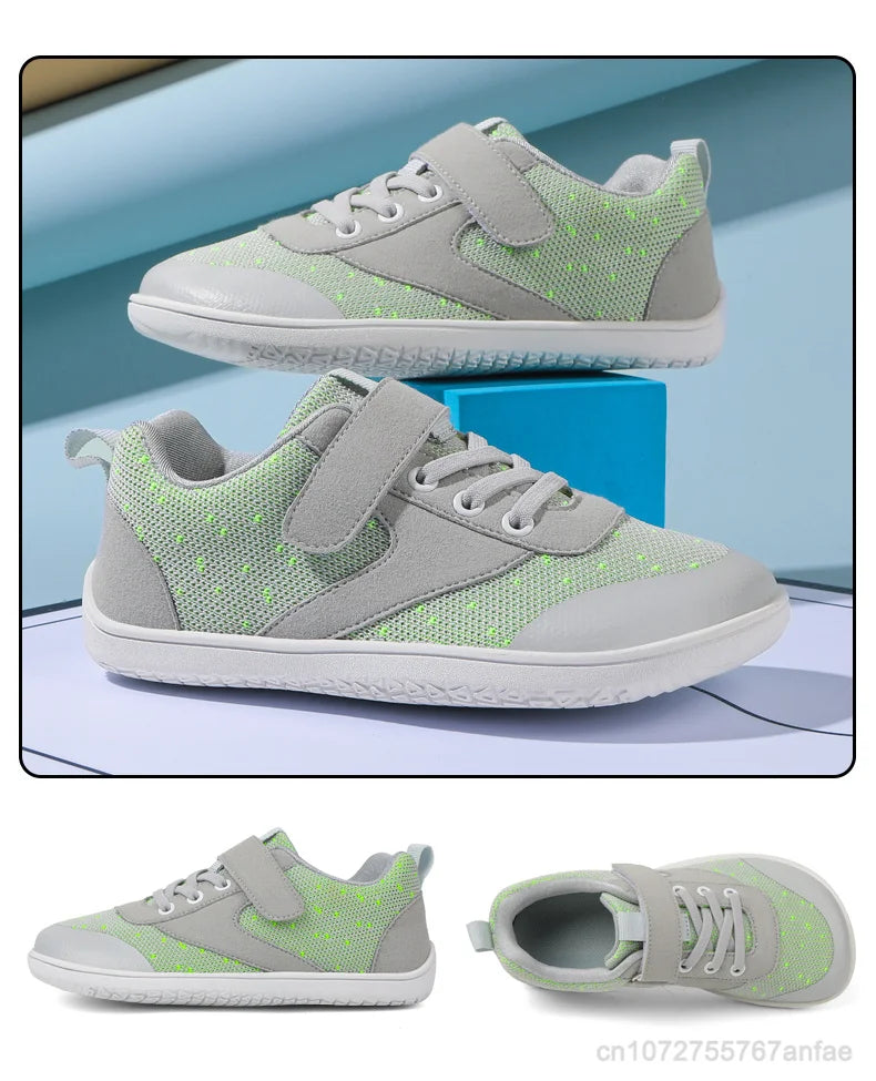 Kids Wide Barefoot Shoes Minimalist Sneakers for Growing Feet