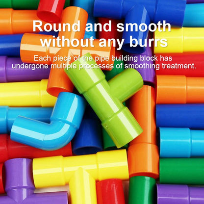 Pipeline Building Block Water Pipe Brain Toy for Kids