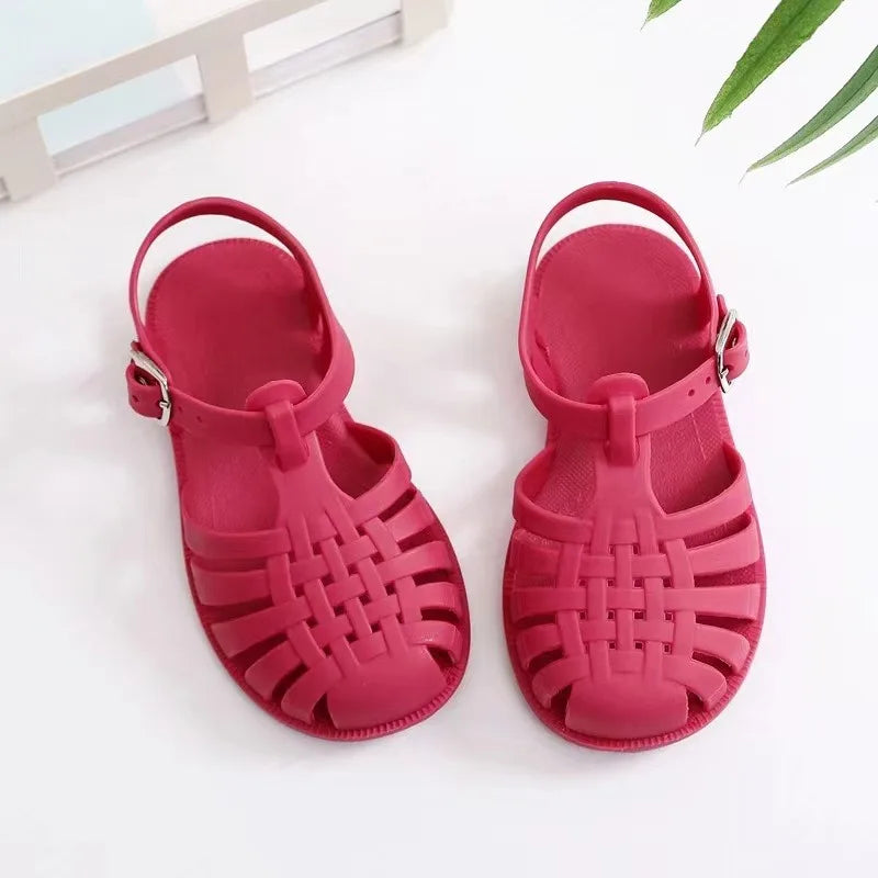 Kids Beach Shoes Soft Non Slip Summer Jelly Sandals