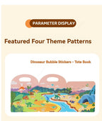 Sticker Books 3D Reusable Stickers Books Animal Dinosaurs Ocean World Vehicle Educational Travel Stickers