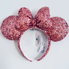 Disney Princess Headband Mickey Ear Rapunzel Sequin Bow Hair Hoop Birthday Gift Girl Accessories Halloween Gift Christmas Jack