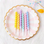 6/12/48pcs/1case Birthday Candles Spiral Cake Candles  Long Thin Cake Candles For Wedding Party And Cake Decoration